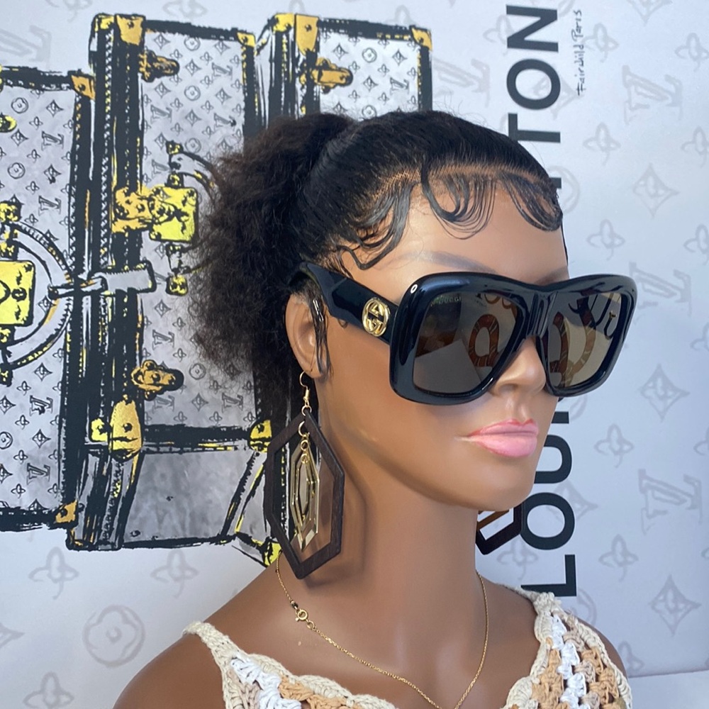 New🔥🔥Gucci Women's Fashion GG0498S GG/0498/S Square Sunglasses